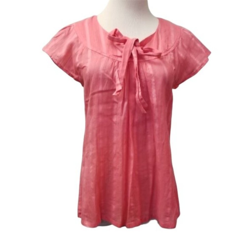 Banana Republic Coral Cotton Top Size S (K26)